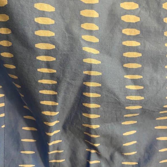 Anne Klein Blue Dress with Pattern in White and Waist Belt Size 2 - Picture 5 of 5